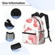 thumbnail image 3 of Easygdp Pink Hearts Mochila Casual para Portátil, Mochila para Escuela, Viajes, Negocios, 3 of 6