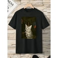 thumbnail image 2 of Cool Cat  Graphic Print 100% Cotton T-Shirt Mens T-Shirt, Summer And Spring Short Sleeve Crew Neck Casual Tops, Mens ClothingS-5XL SIZE, 2 of 4