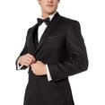 thumbnail image 2 of Adam Baker by Needle & Stitch 12965 Mens 3-Piece Peak Lapel Modern Fit Suit- Black - 44R, 2 of 7