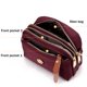 thumbnail image 3 of Bolso bandolera para mujer Bolso de hombro a la moda Elegante Simple Casual para el trabajo (Rojo) Likrtyny Para Estrenar, 3 of 9