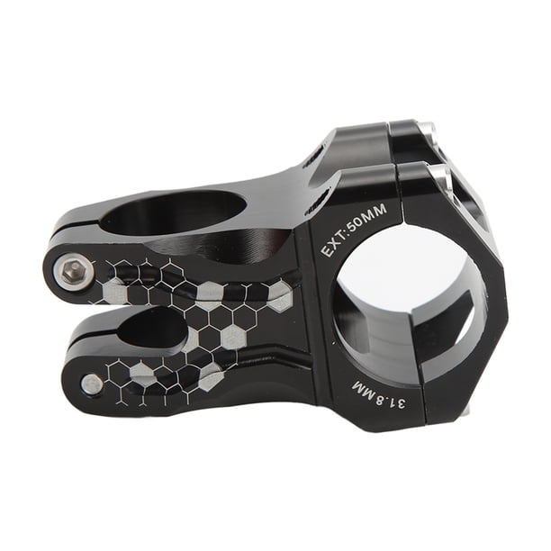 Vástago De Bicicleta, Vástago De Bicicleta Corto Antideslizante Aleación De Aluminio Resistente Al Desgaste Proceso CNC Negro Para Bicicleta Fija Para Bicicleta Plegable Para Cergrey Mountain Bike Stem