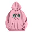 thumbnail image 6 of sususu Winter Hoodies for Men Letter Print Hoodie Sweatshirt For Stylish Comfort And Everyday Wear,Pink,XXL, 6 of 6