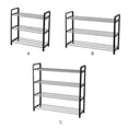 thumbnail image 4 of Shoes Rack Multi-layer Shoe Storage Shelf Organizer Household Metal Steel Stand  Short 3 Layer, 4 of 9