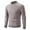 Khaki, variant on MELDVDIB Mens Crewneck Sweater Knit Jacquard Slim Pullover Tops Fall Winter Long Sleeve Fashion Printed Stretch Comfy Lounge Outfit Dark Gray L