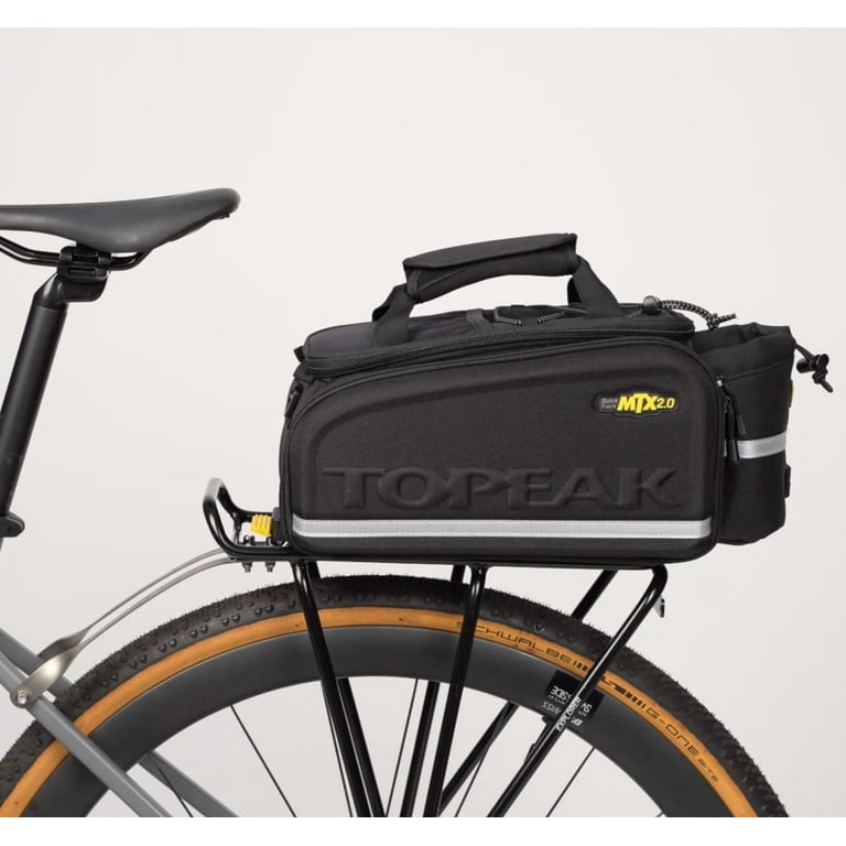 【極美品】TOPEAK トピーク Quick MTX Track E-type Topeak Trunk Bag EX, 8.0L, MTX 2.0 QuickTrack, Black - Walmart.com
