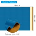 thumbnail image 2 of Uxcell 54x19.7x0.05 Inch PU Leather Book Cloth, Soft Colored Faux PU Leather Sheets, Dark Blue, 2 of 6