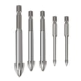 thumbnail image 1 of Juego de brocas triangulares multifunción de 3-7mm, de pared de cerámica, perforación de vidrio de mármol, brocas de perforación de madera de vidrio de diamante Plata Zulema broca de carburo, 1 of 8