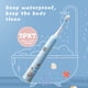 thumbnail image 5 of Cepillo de dientes eléctrico sónico Kemei para niños con patrón de dibujos animados para niños con cabezal de repuesto para cepillo de dientes ultrasónico, 5 of 5