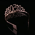 thumbnail image 2 of LEORX Birthday Decoration Girls Headdress Rose Gold 1Pcs, 2 of 5