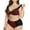 Red, variant on Samickarr Plus Size Bra For Women Thin Full Coverage Extra-Elastic Lace Trim Breathable Fit Adjustable Underwire Bra Set