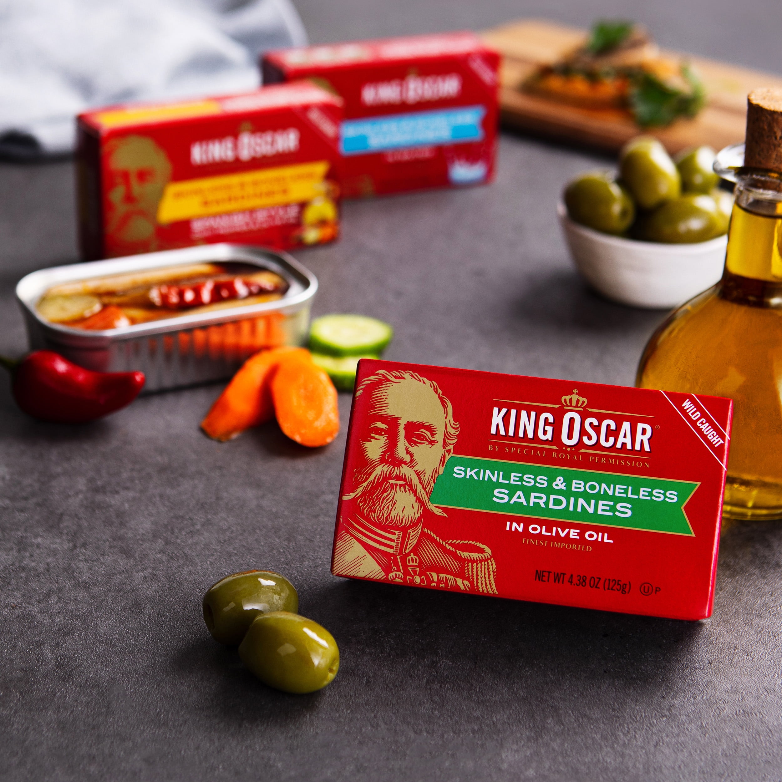 King Oscar Wild-Caught, Easy Open, Skinless & Boneless