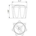 thumbnail image 3 of Dura Faucet Replacement Hot and Cold Acrylic Knobs for RV Faucets - Smoked, 3 of 5