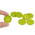 thumbnail image 4 of Uxcell 60Pcs 40L Sewing Buttons 0.98" Resin Round Flat 4-Hole Craft Buttons for Sewing Clothing and DIY, Green, 4 of 5