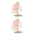 thumbnail image 2 of tssuouriy Exquisite Craft Tree Desktop Ornament - Symbol Of Luck Prosperity And Happiness Safe Gemstone Pink 2Set, 2 of 6