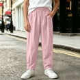 thumbnail image 2 of Children's Printed Elastic Waistband Loose Pants with Pockets Mid Size Outdoor Casual Trousers for School Travel Play, 2 of 9