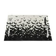 thumbnail image 2 of Halloween Placemats 12x18 inches Set of 4,Black Bat Decorative Autumn Halloween Decoration Rectangle Black Linen Table Mats for Party Home Kitchen Dining Table Decoration, 2 of 5