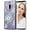 B- Blue Garden, variant on for Galaxy S9 Plus Case, Candy Pattern Shockproof Protection Phone Cover, Silicone Protector Funda para Samsung S9 Plus Transparent Flexible Sleek Durable Wireless Charging Compatible Case