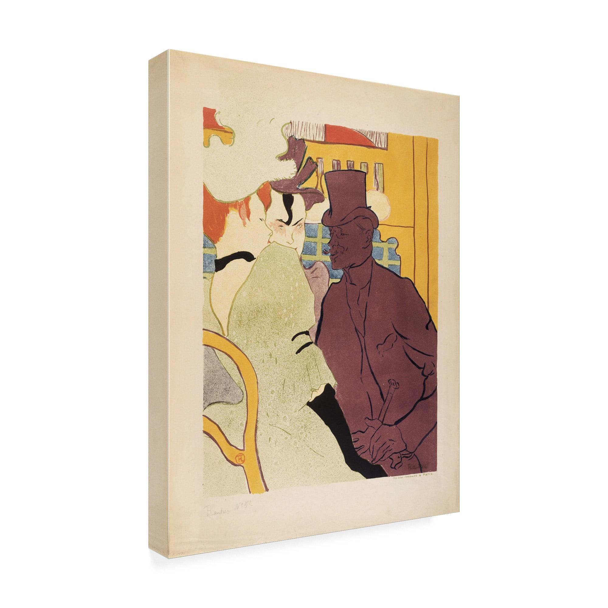 Trademark Fine Art 'An Englishman at the Moulin Rouge' Canvas Art by Toulouse-Lautrec