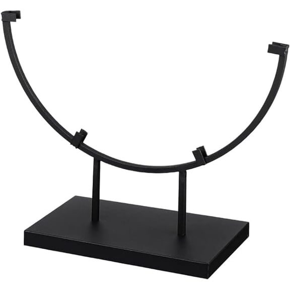 Metal Display Stand – Round Glass Stand for Stained & Fused Glass Art, Artistic Panels, Platters, Photos & Decorative Plates, Ideal for Home Décor(RL 12inch 1 PC)