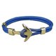 thumbnail image 4 of Nuevas pulseras de ancla de color dorado de moda para hombres, cadena de cuerda de supervivencia con dijes, 3, 4 of 4