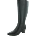 thumbnail image 1 of Naturalizer Womens Melanie Leather Wide Calf Knee-High Boots, 1 of 3
