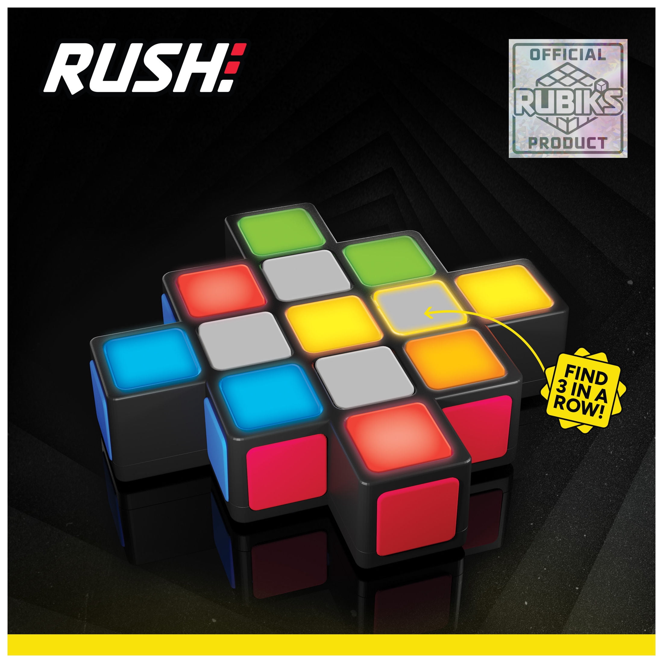 Rubik's Rush Light-Up Electronic Game, 1-4 Players, Ages 7 and up