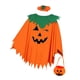thumbnail image 5 of Disfraz de poncho de calabaza para cosplay, decorativo, para fiesta de Halloween y actuación en el escenario. S con luz nocturna, 5 of 9