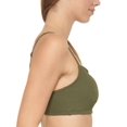 thumbnail image 2 of DKNY Textured Bralette Bikini Top Moss Micro Scrunch Texture XS, 2 of 4