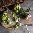 thumbnail image 5 of Artificial Fig Fruit Stem 30" Tall Silk Branch, 5 of 15