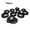 Black, variant on 50 Pcs plastic eyelets set round eyelets tarpaulin eyelets solar cover pool