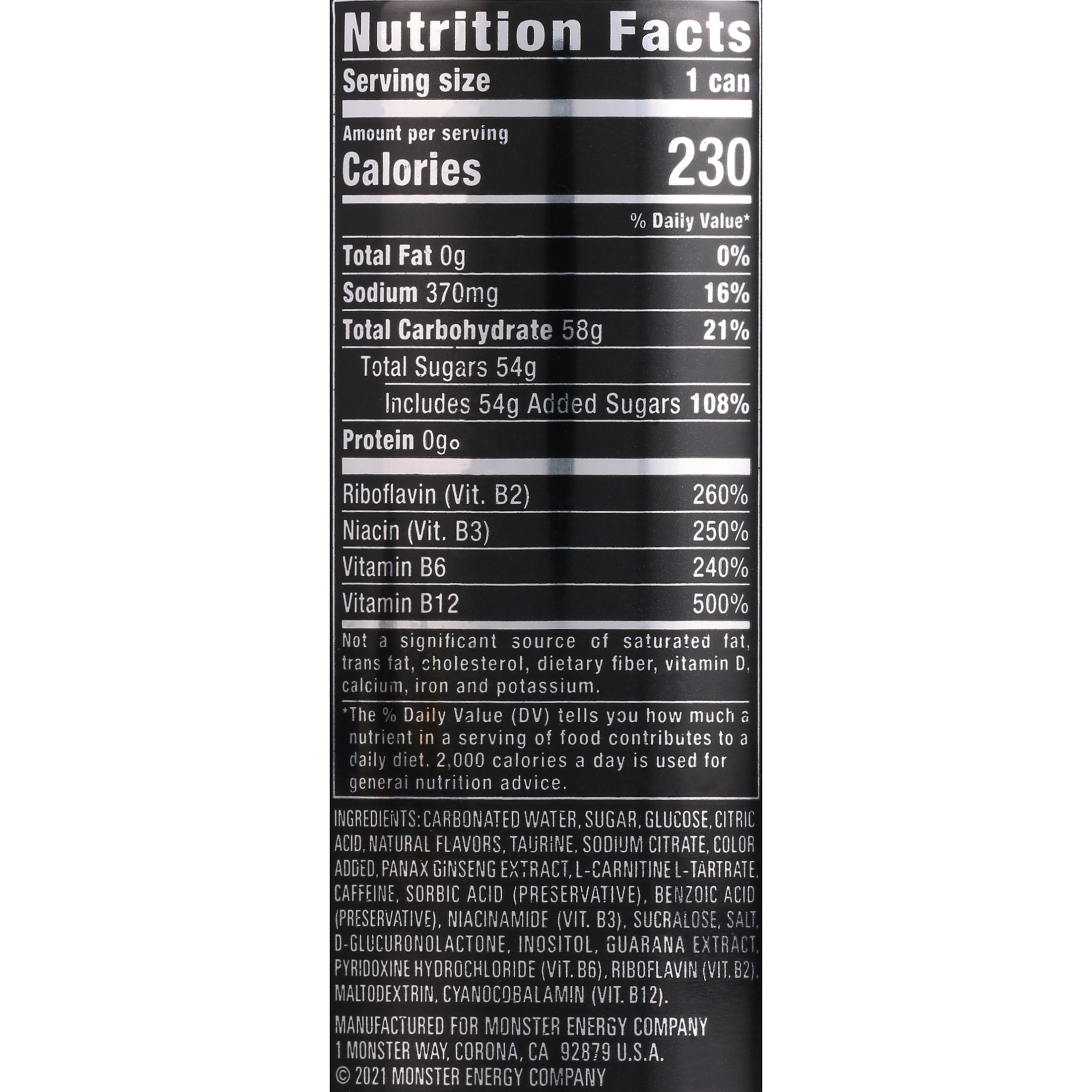 (24 Cans) Monster Energy Original, Energy Drink, 16 fl oz