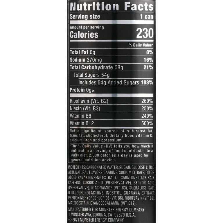 24 Cans) Monster Energy Original, Energy Drink, 16 fl oz, Pack of