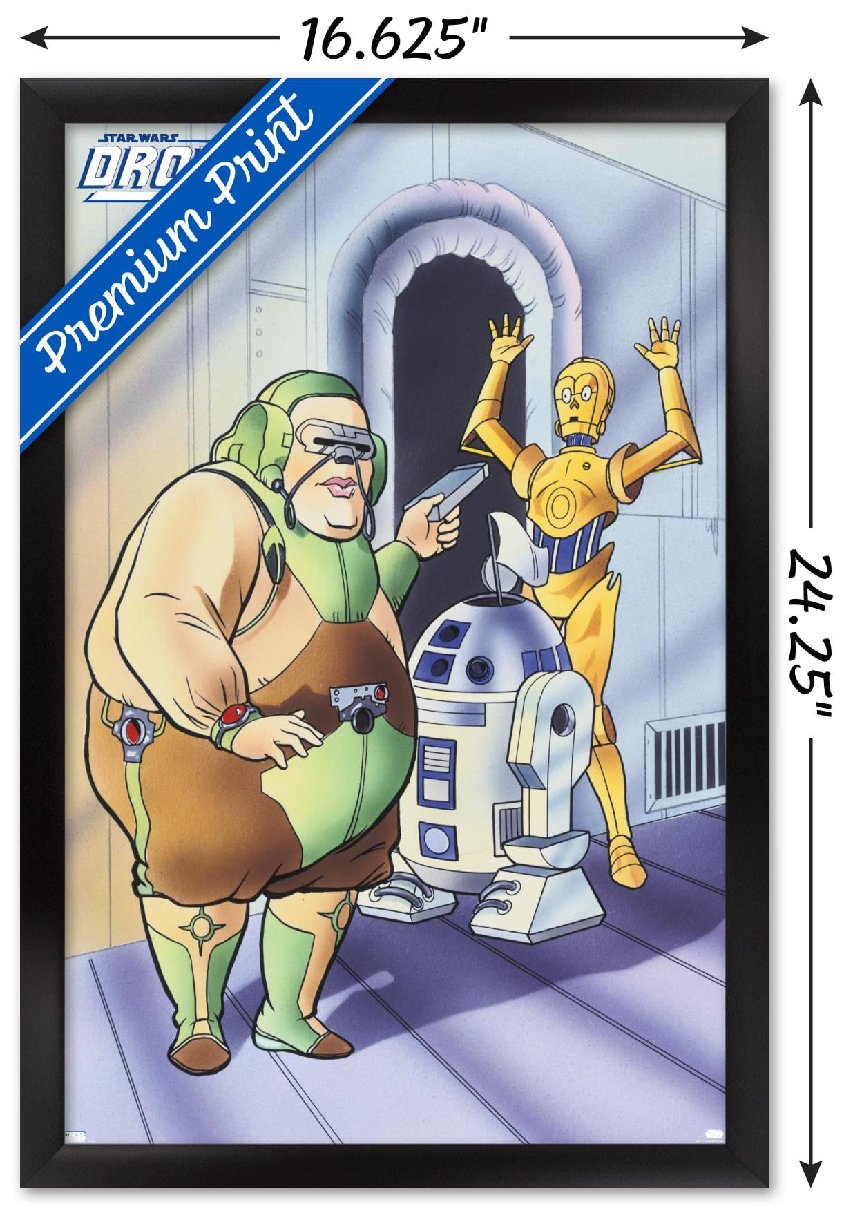 Star Wars: Droids - White Flag Wall Poster, 14.725" x 22.375", Framed