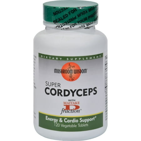 Cordyceps Mushroom - Mushroom Wisdom Super Cordyceps, Vegetable Caplets, 120 ea