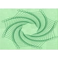 thumbnail image 1 of Ahgly Tapis Rectangulaire Lavable en Machine Vert Menthe, 2 Pieds x 4 Pieds, 1 of 7