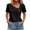 Z28 Black, variant on Landzoo Women'S Tees Solid Color Short Sleeve Slash Neck T Shirt Summer Quick Dry Women Shirt Size L Army Green
