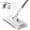 White #1, variant on Flat Mop, Self-Wringing, One-Button Release, No-Hand-Wash Cleaning, Multi-Surface Use, Includes 2 Absorbent Velvet Cloths