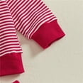 thumbnail image 6 of Xyant Toddler Clothes for Baby Girls Cute Strawberry Embroidery Long Sleeve Sweatshirt Pants Girls Warm Fall Winter Toddler Baby Girl Outfit Sets (Red,6-12 Months), 6 of 6
