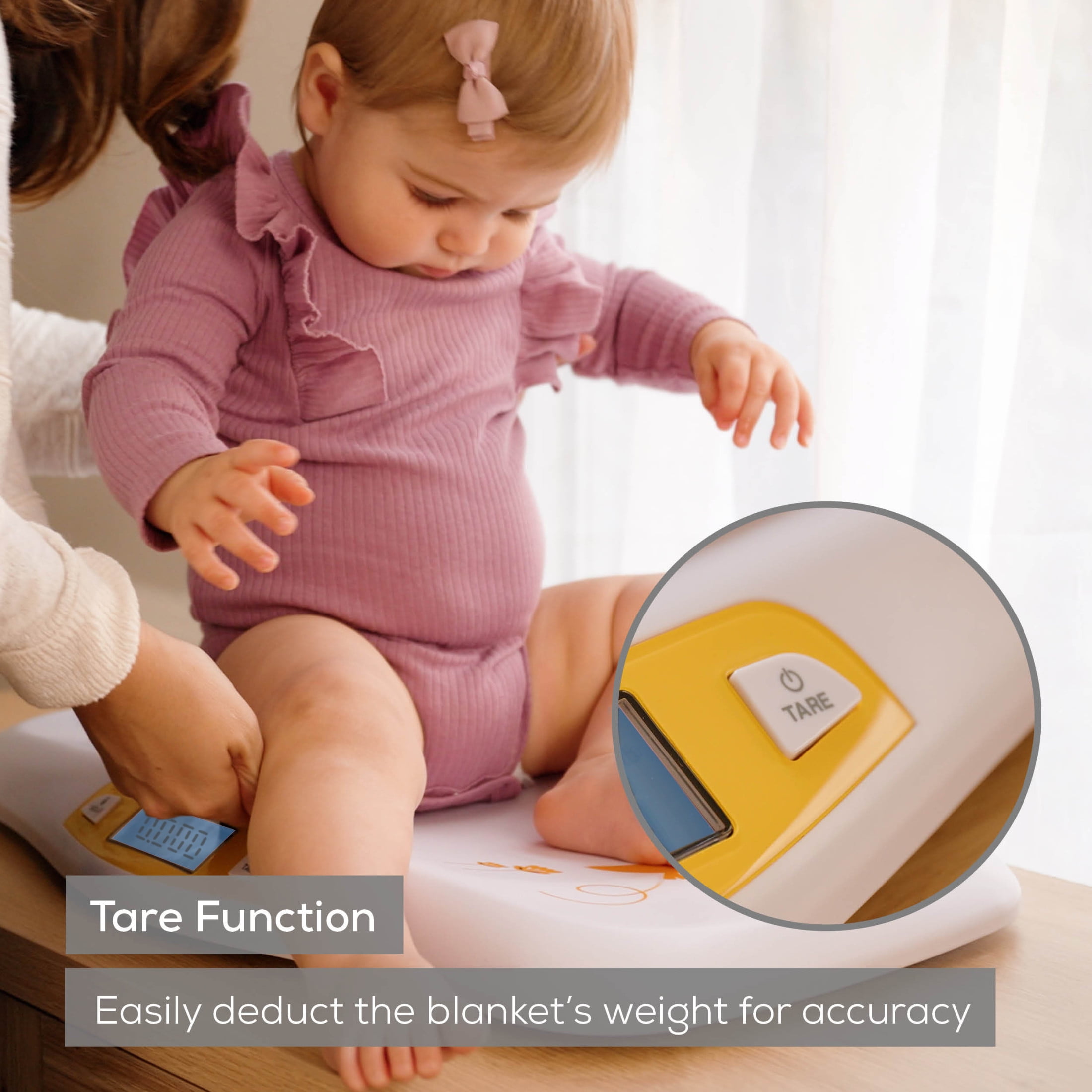 Beurer Digital Scale, Baby and Pet, Curved Weighing Platform, Weighs Up To 44 Lbs, BY80
