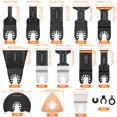 thumbnail image 2 of 34PCS Oscillating Saw Blades Set Durable Oscillating Tool Blade Multifunctional High-Carbon Steel Multitool Blades Kit for Metal Wood Plastic, 2 of 8