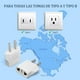 thumbnail image 2 of Adaptador de Enchufe MHKBD Blanco, Pequeño Adaptador de Viaje, Europa a EE.UU. y México, 2 of 7