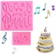 thumbnail image 1 of Molde de silicona para fondant con forma de notas musicales, moldes de silicona con forma de caramelo musical, decoración de fondant, decoración para repostería, cumpleaños, bodas y fiestas, 1 of 7