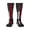 2 Black-1, variant on Women's Knee High Socks Thin Red Firefighter Line Flag Outdoor Casual Tube Socks