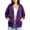 A Watermelon Red, variant on Women's Hoodies Dqueduo Women's Oversized Casual Solid Color Zip-Up 3/4 Sleeve Elastic Cuff Jacket – Drawstring Hoodie Yellow XL