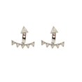 thumbnail image 2 of Personality Earrings Leaves Beautiful Diamond Earrings Irregular Mesh, 2 of 9
