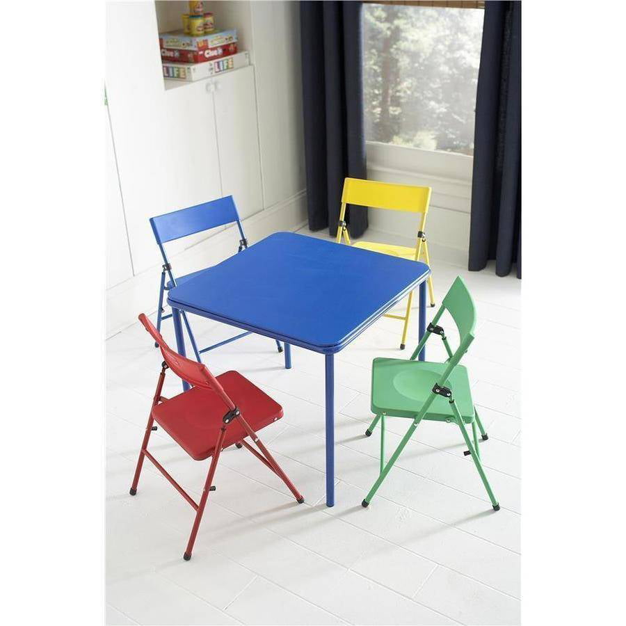 childrens folding table and chairs walmart