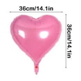 thumbnail image 4 of VWRXBZ 10 Pack Heart Foil Balloons, Black Aluminum Self Sealing Balloons with Ribbon for Valentines Day, Birthday, Wedding, Engagement and Baby Shower Decorations, 4 of 6