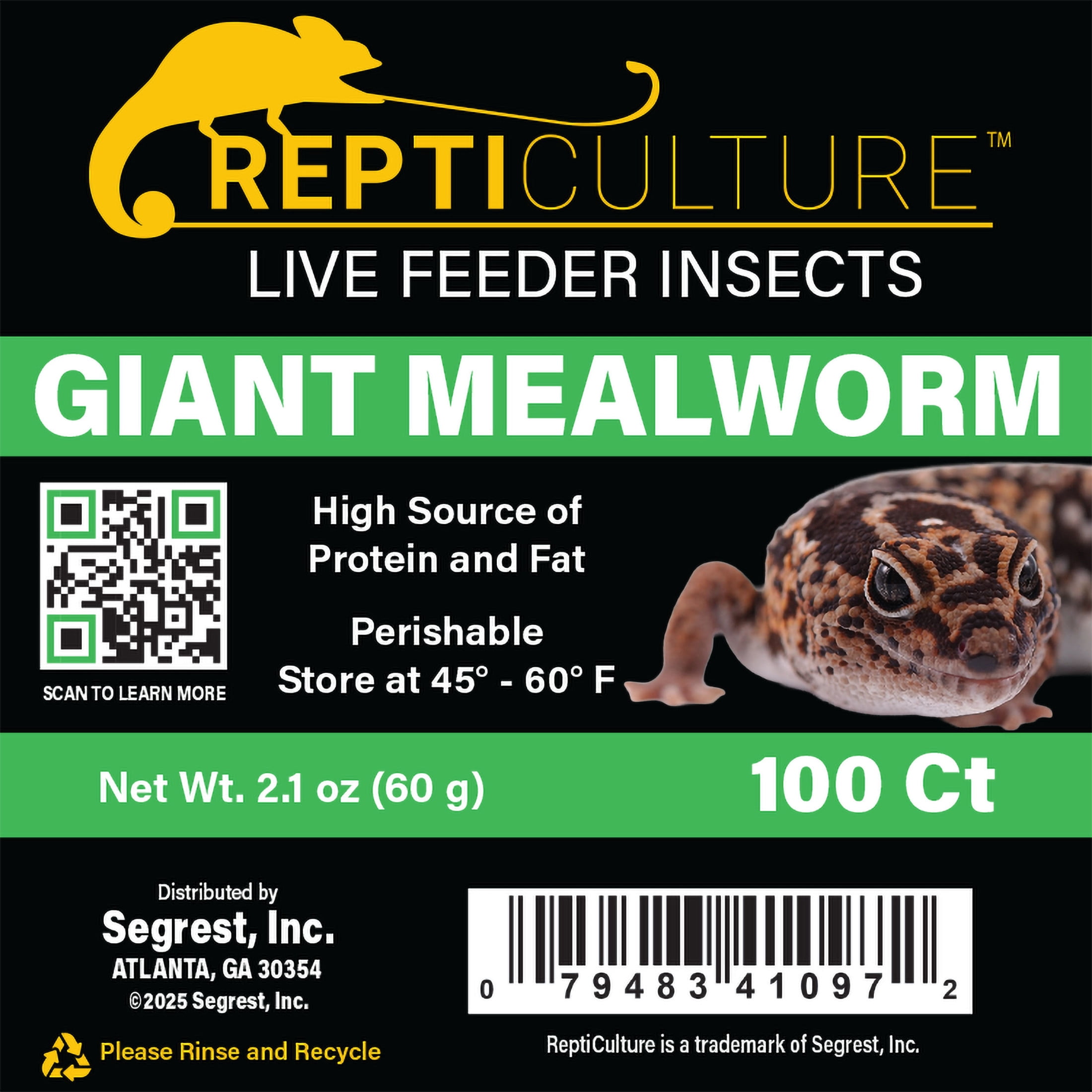 ReptiCulture Giant Mealworm 100 ct