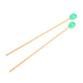 thumbnail image 4 of 1 Pair Wool Head Keyboard Marimba Mallets with Beech Handles for Intermediate Player(Green), 4 of 8