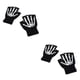 thumbnail image 4 of Sonducket Manoplas de Halloween tejidas Unisex deportes guantes sin dedos protectores de manos mujeres luminosas oscuras Cosplay niñas ciclismo Tipo 1 2Conjunto, 4 of 6
